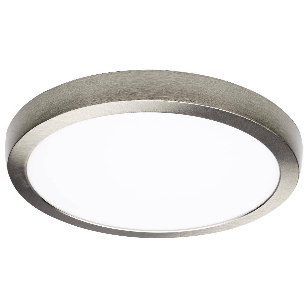 Brushed Nickel 19.5W; 12in; Round LED Fixture