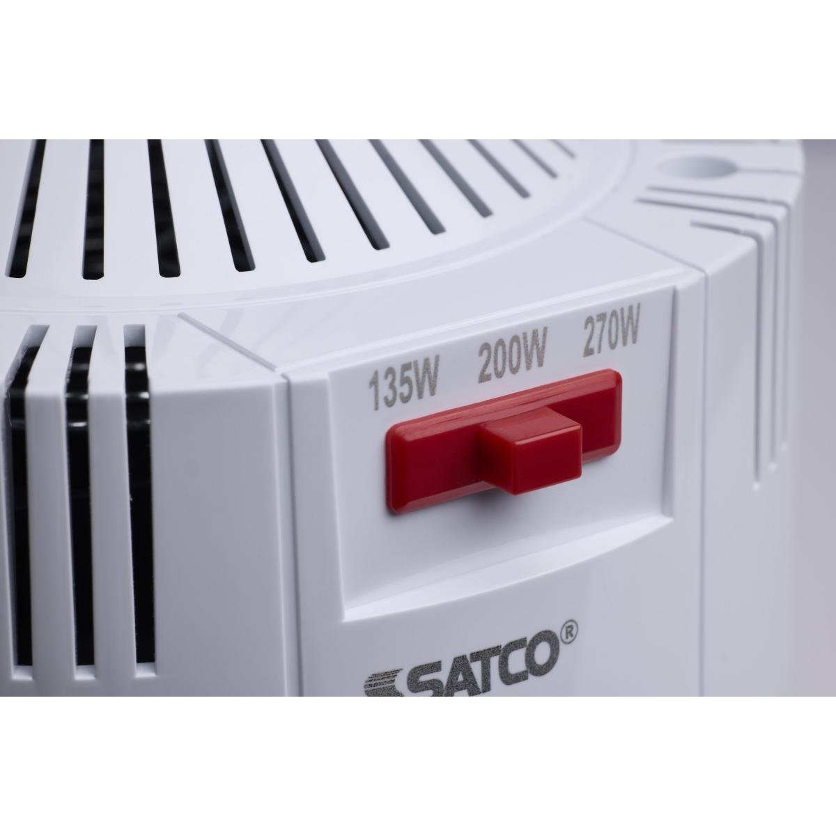 Satco LED Corncob Lamp replacing 600W HID, with adjustable CCT, in a standard light bulb shape for bright indoor lighting.