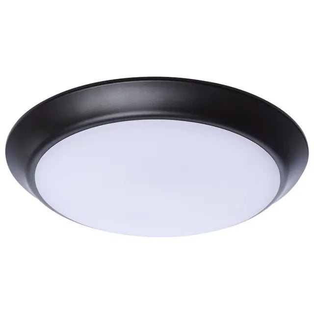 Bronze Satco 10-inch LED disk light with adjustable 27K to 5K color temperature, ideal for modern LED lighting fixtures.