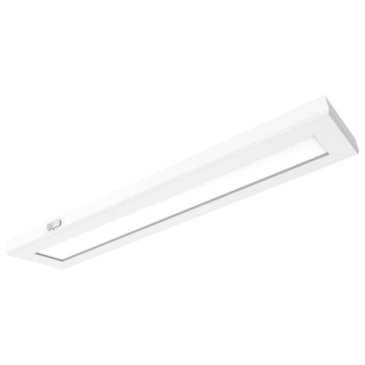 5.5 in. x 24 in; Surface Mount LED; CCT Selectable; 90 CRI; White Finish - Green Lighting Wholesale, INC