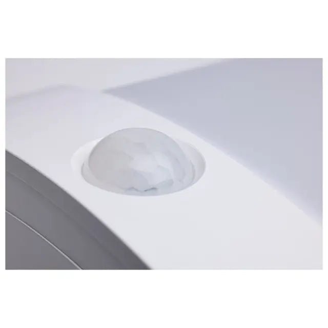 Satco 2-foot LED linear fixture with PIR motion sensor, 20W, available in 27K to 50K color temperatures, for energy-efficient lighting.