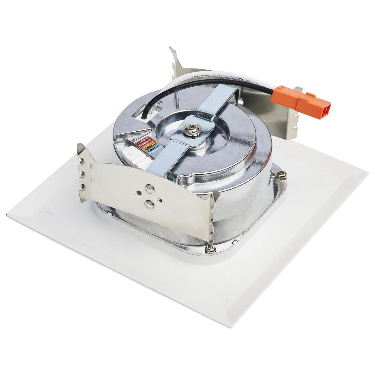 6.7 Watt LED Downlight Retrofit; 4 Inches; CCT Selectable; Square; White Finish; 120 Volt - Green Lighting Wholesale, INC