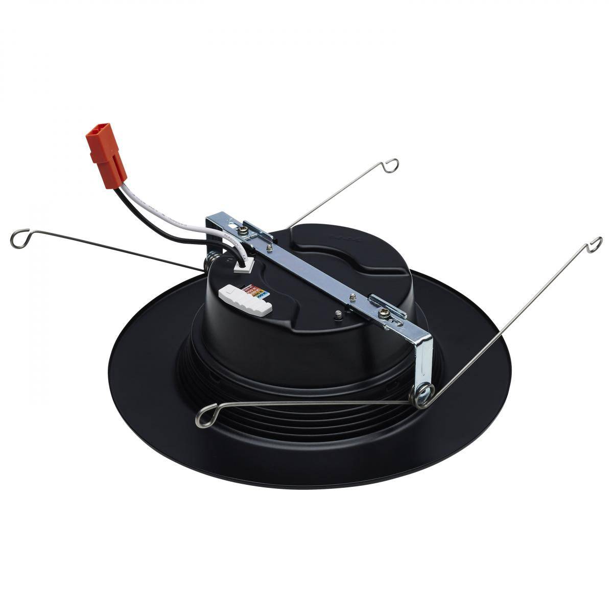 Black 9 Watt; LED Downlight Retrofit; 5-6 Inch; CCT