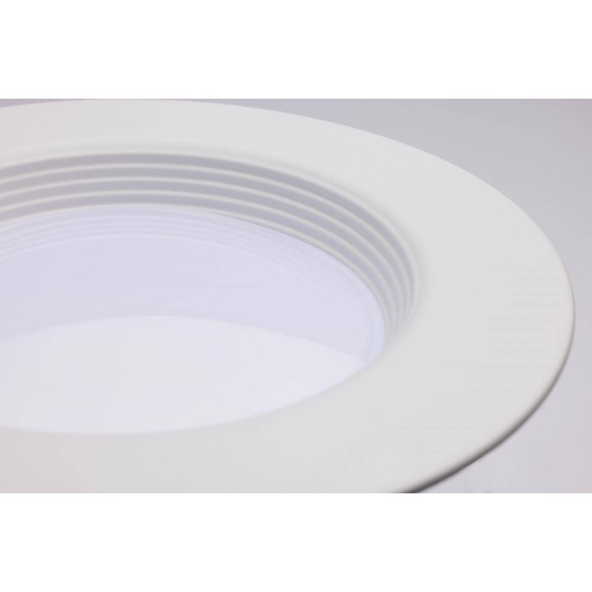 9 Watt LED Downlight Retrofit; 5-6 Inches; CCT Selectable; Round; White Finish; 120 Volt - Green Lighting Wholesale