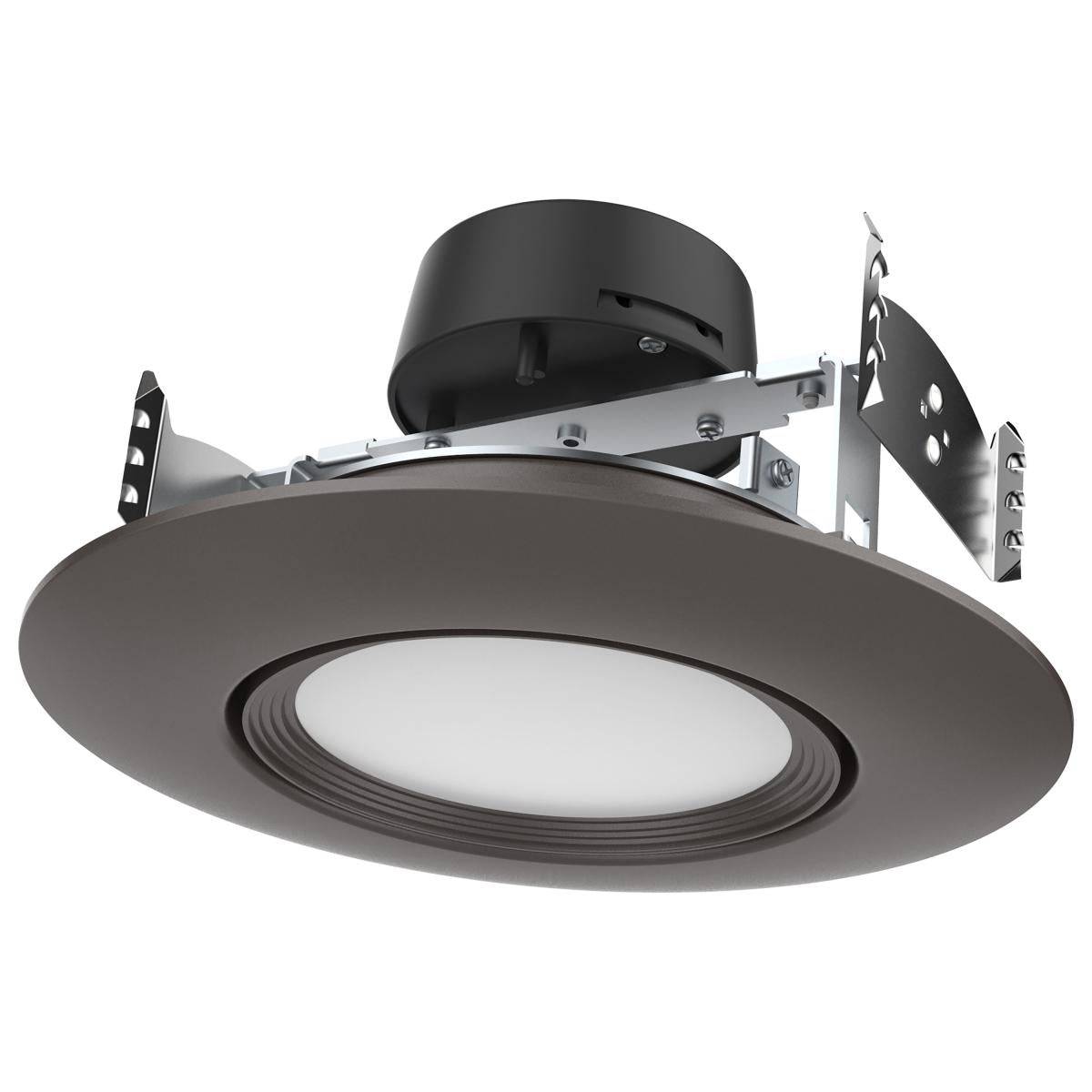 Bronze 10.5 Watt; LED Retrofit Downlight; Gimbaled