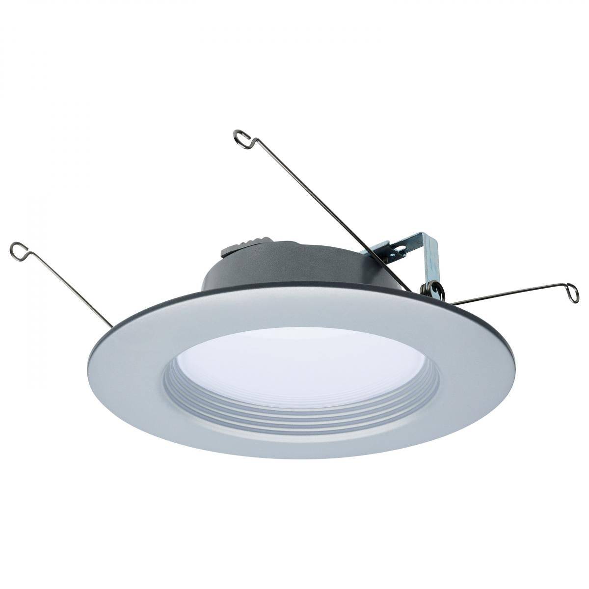 Brushed Nickel 9 Watt; LED Downlight Retrofit; 5-6 Inch
