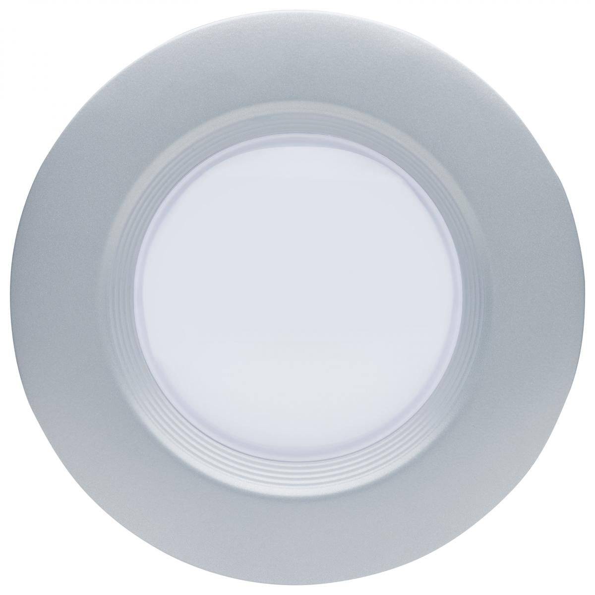 Brushed Nickel 9 Watt; LED Downlight Retrofit; 5-6 Inch; CCT Selectable - Green Lighting Wholesale, INC