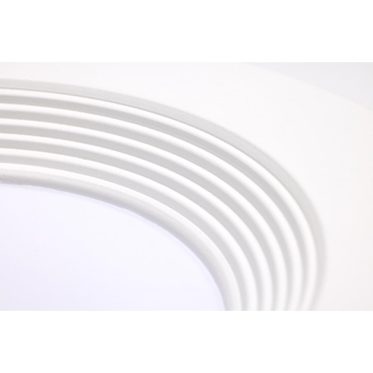 Satco RGB and tunable white 13W LED retrofit downlight, 5-6 inch round recessed kit with adjustable color and brightness.
