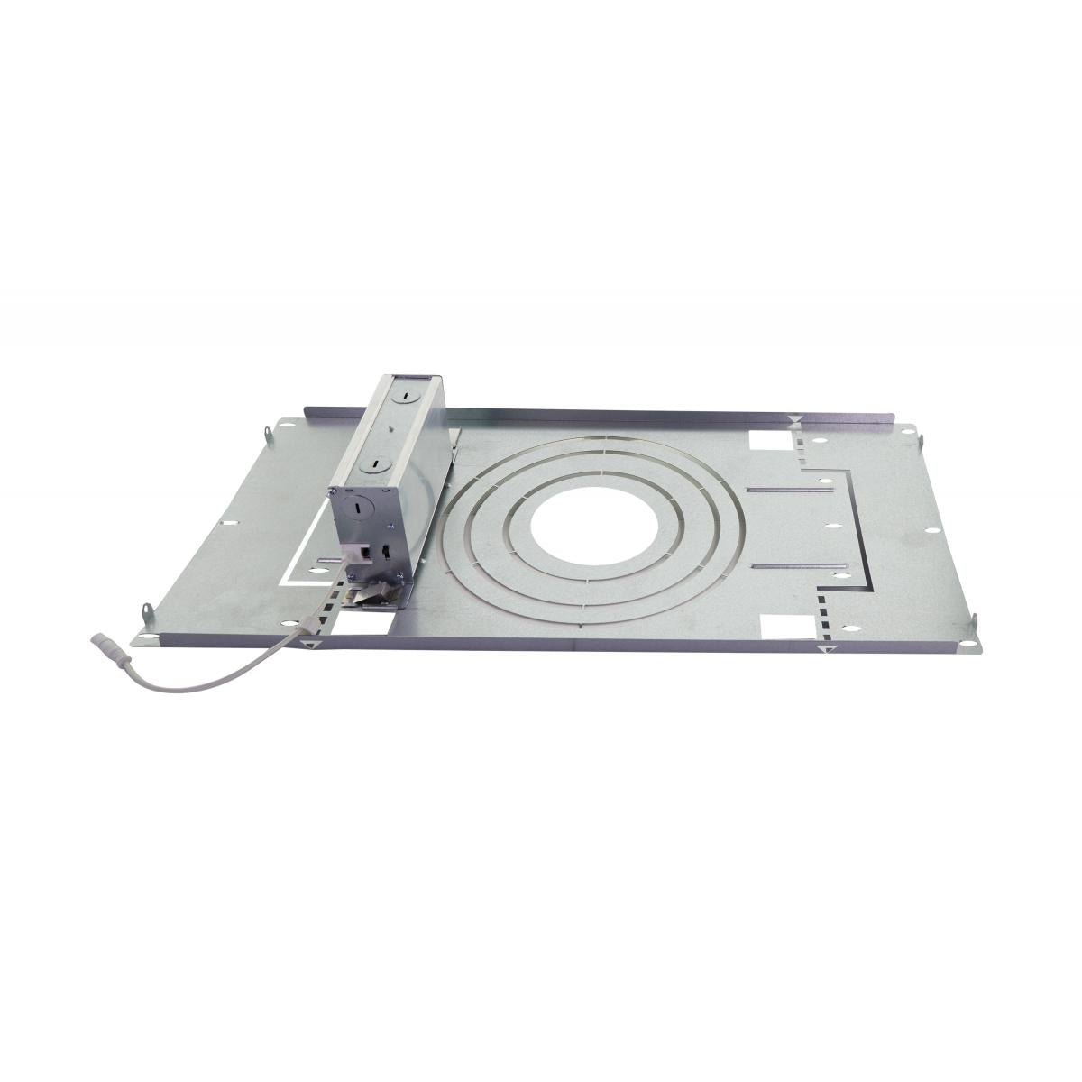Satco LED recessed retrofit kit with rough-in mounting plate for 4, 6, 8, or 10-inch commercial downlight fixtures