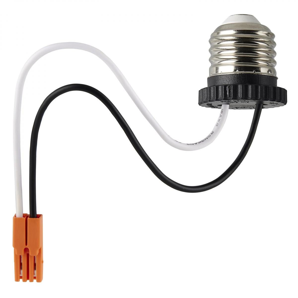 Square 5-6 inch Satco LED recessed downlight retrofit kit with deep baffle, adjustable wattage and color temperature options.