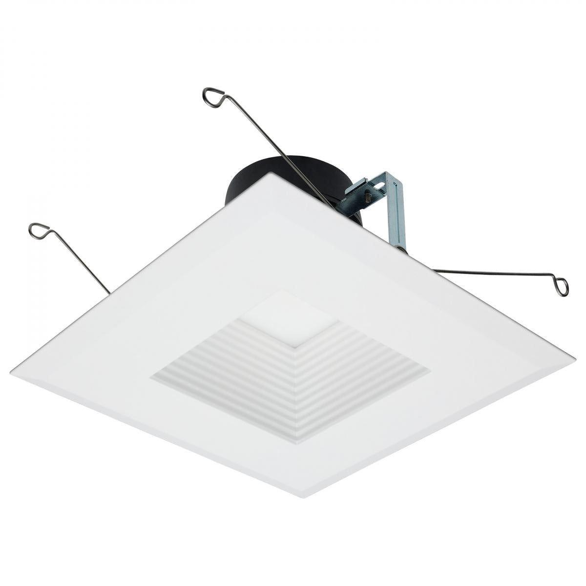 Square 5-6 Inch Field Selectable LED Downlight Retrofit; Deep Baffle; 8/10.5/13.5 Watts; 27K/30K/35K/40K/50K CCT - Green Lighting Wholesale, INC