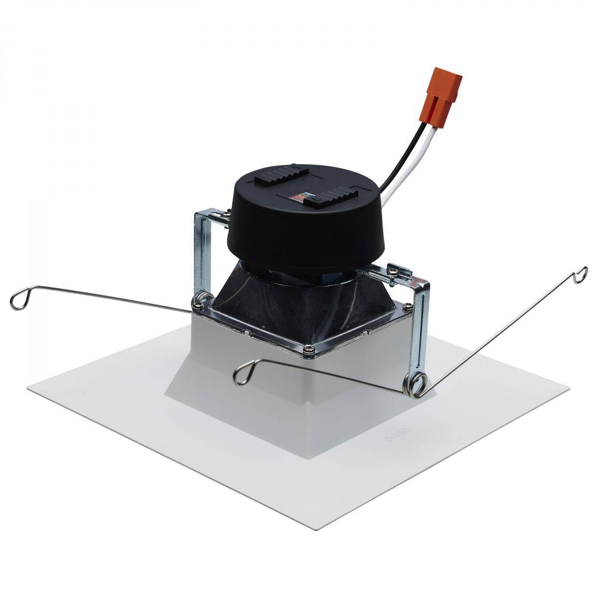 Square 5-6 Inch Field Selectable LED Downlight Retrofit; Deep Baffle; 8/10.5/13.5 Watts; 27K/30K/35K/40K/50K CCT - Green Lighting Wholesale, INC