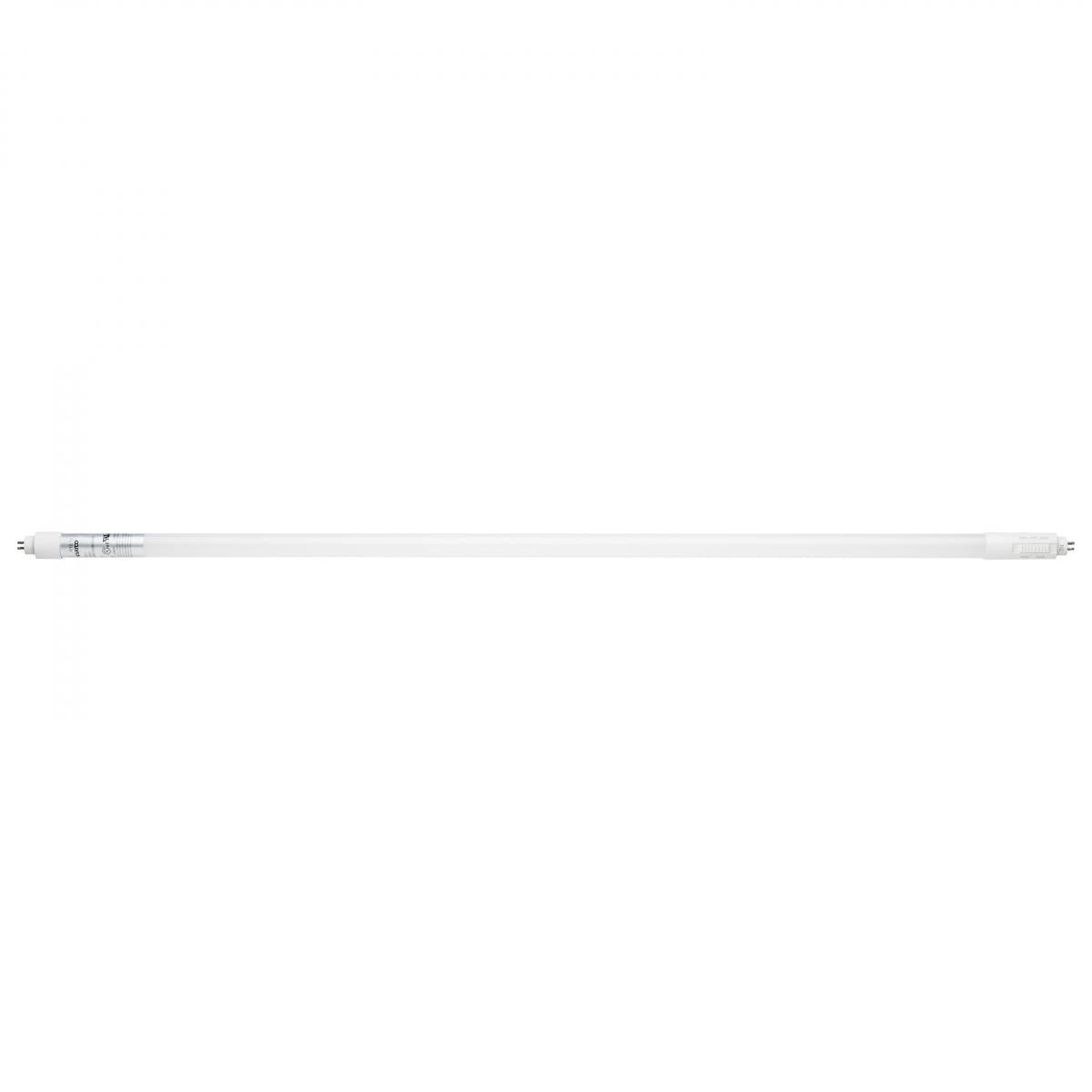 Satco 25W 4-foot T5 LED lamp with selectable CCT, Type B, ballast bypass, double-ended wiring, suitable for 120-347V.