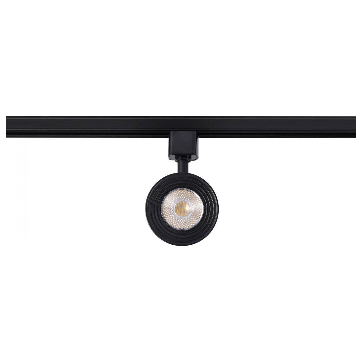 Matte Black 12 Watt LED Cinch Track Head; 3000K - Green Lighting Wholesale, INC