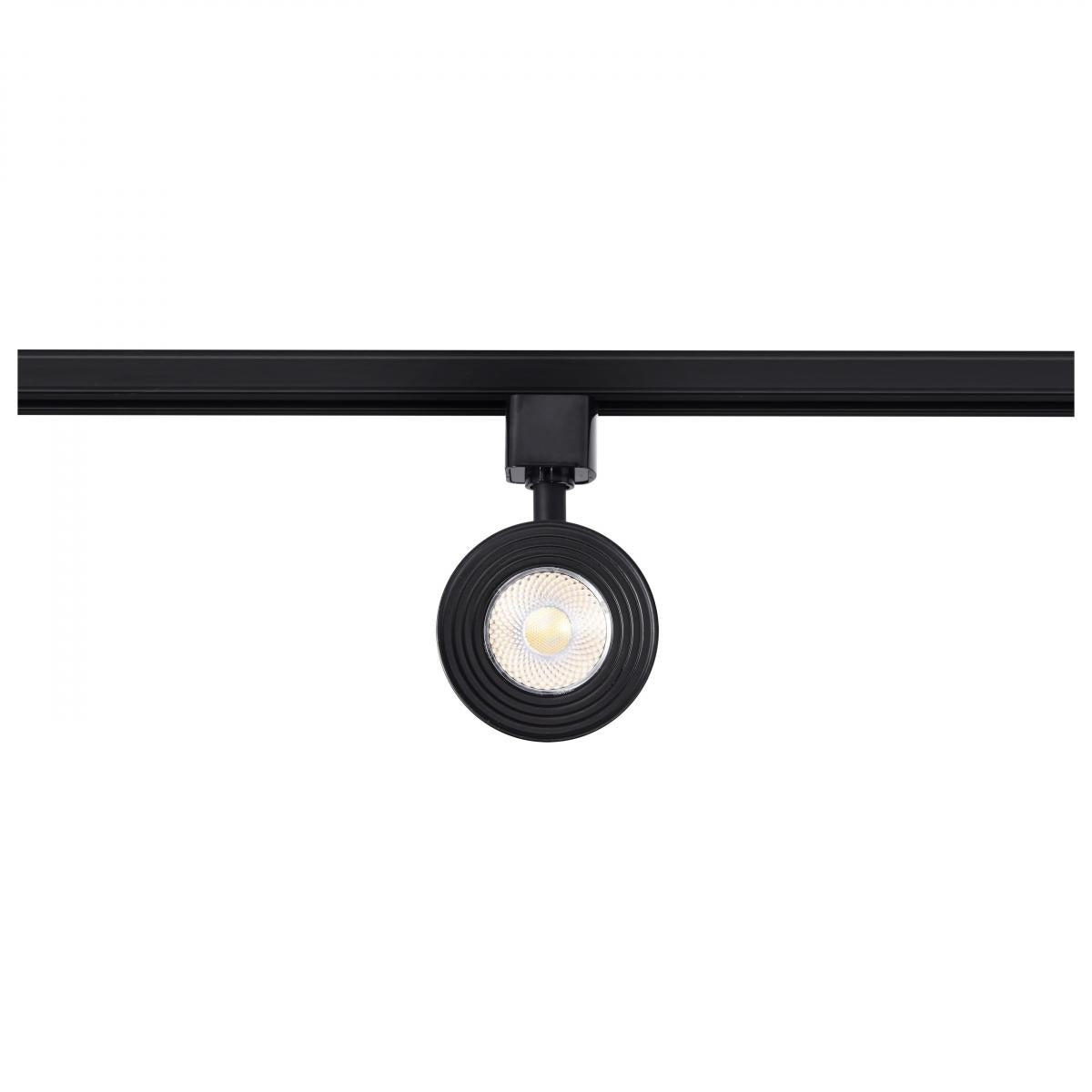 Matte Black 12 Watt LED Cinch Track Head; 3000K - Green Lighting Wholesale, INC