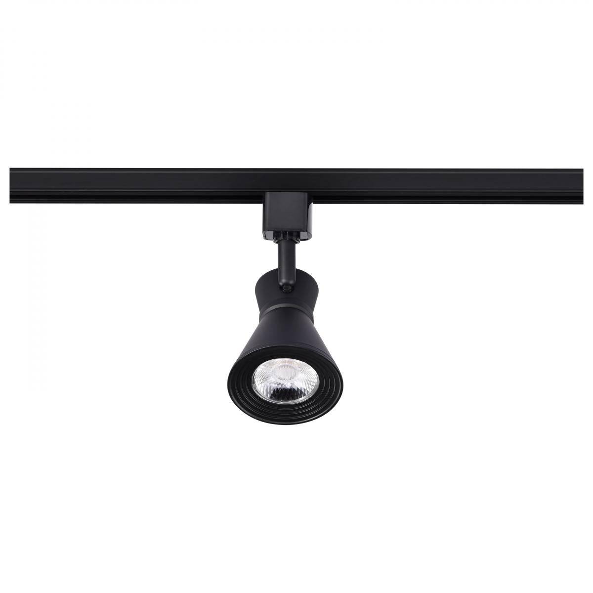 Matte Black 12 Watt LED Cinch Track Head; 3000K - Green Lighting Wholesale, INC