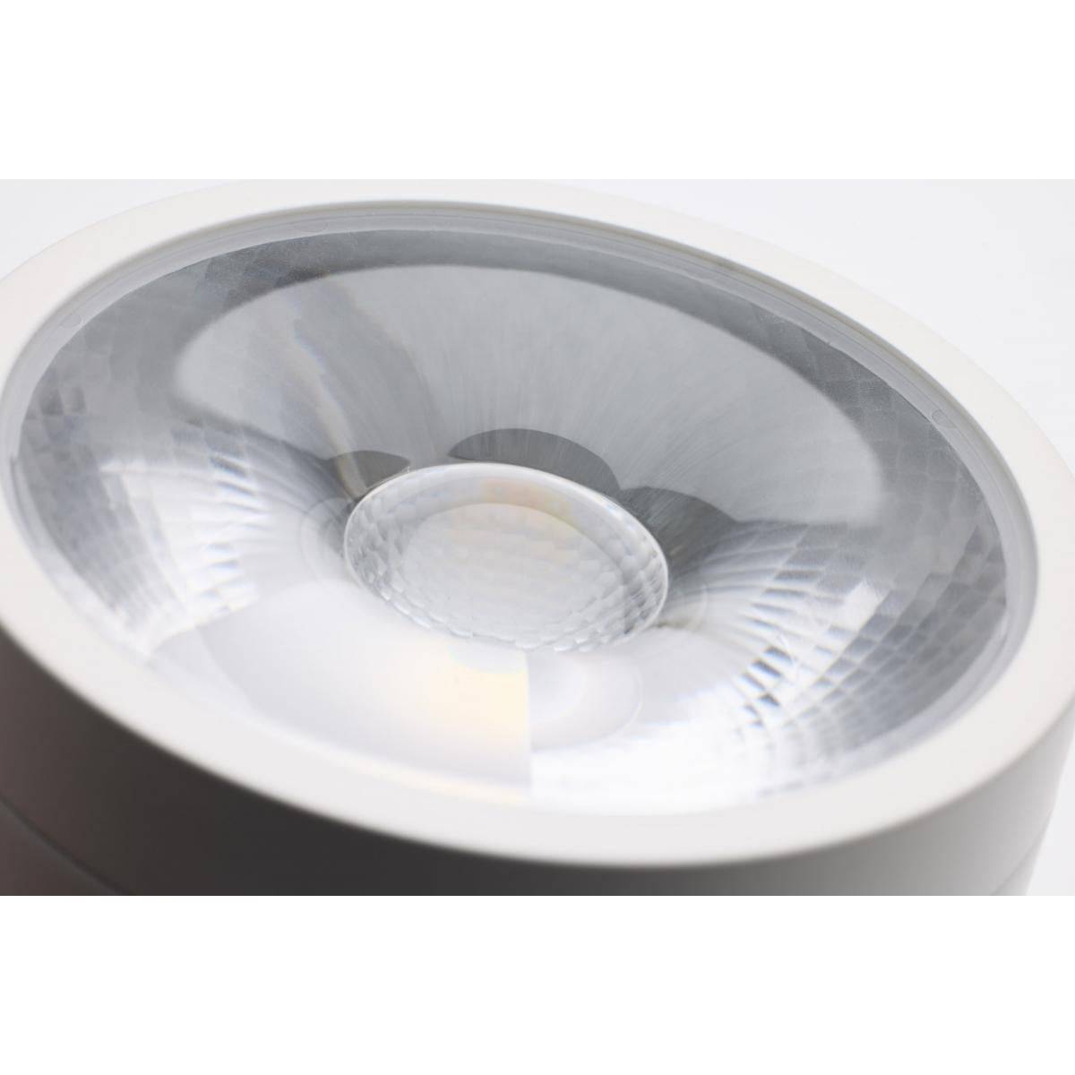 RGB 12 Watt LED Track Head; Starfish Enabled; Round Shape; White Finish - Green Lighting Wholesale, INC