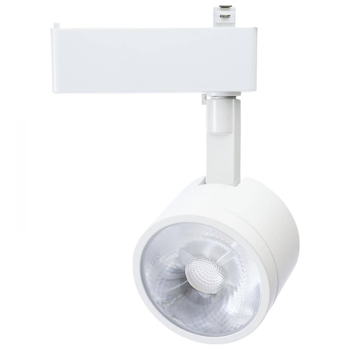 RGB 12 Watt LED Track Head; Starfish Enabled; Round Shape; White Finish - Green Lighting Wholesale, INC