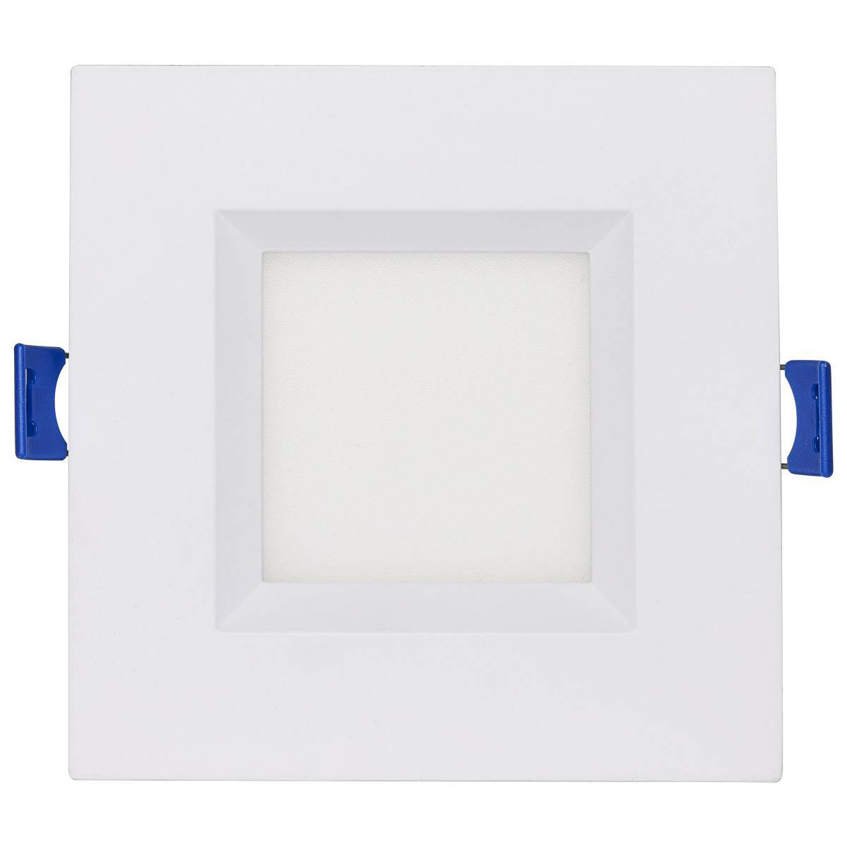 4 Inch Square 9 Watt; Low Profile Regress Baffle Downlight Tunable White and RGB; 120 Volt - Green Lighting Wholesale, INC