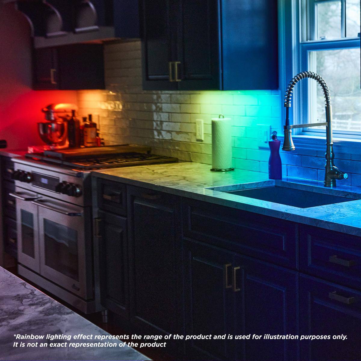 14 Inch; LED; SMART - Starfish; RGB and Tunable White; Under Cabinet Light; White Finish - Green Lighting Wholesale, INC