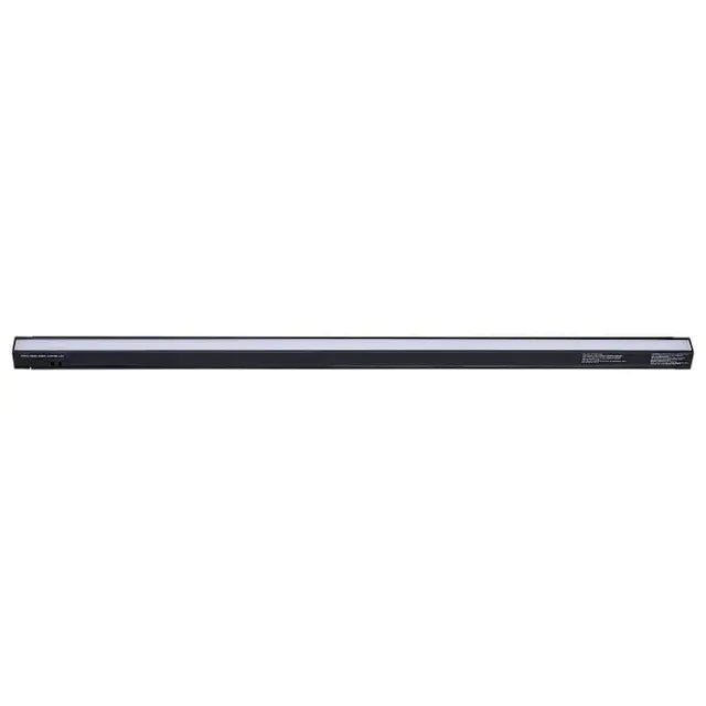 Black 8W 21-inch LED under cabinet lighting by Satco with adjustable color temperature options of 30K, 40K, and 50K.