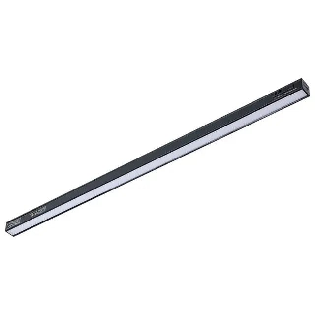 Black Satco 8W 21-inch LED under cabinet lighting with adjustable color temperature options of 30K, 40K, and 50K.