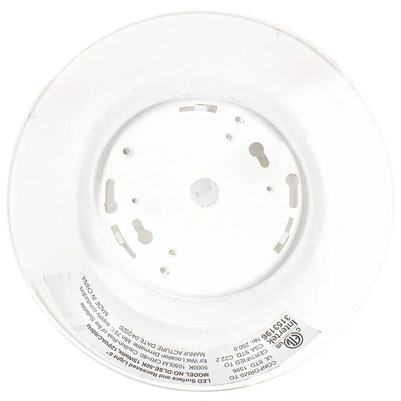 White Westgate LED 6-inch 15W smart RGB disk light ceiling fixture with adjustable color options and modern design.