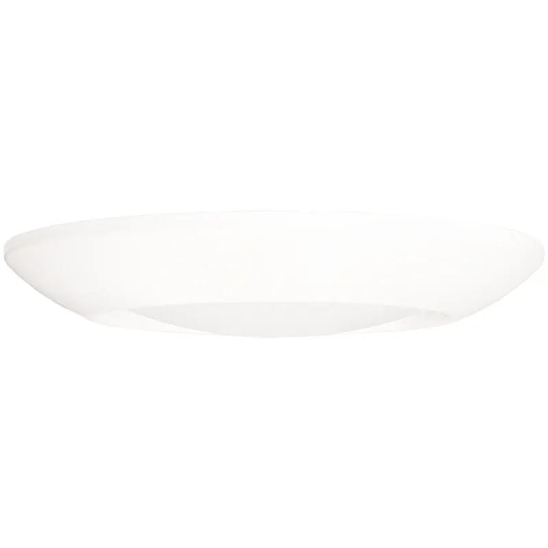 Westgate LED 6-inch 15W smart RGB disk light in white, ceiling fixture with customizable color options and modern design.