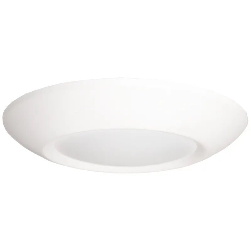 Westgate LED 6-inch 15W smart RGB disk ceiling light in white, showcasing modern design and color-changing features.
