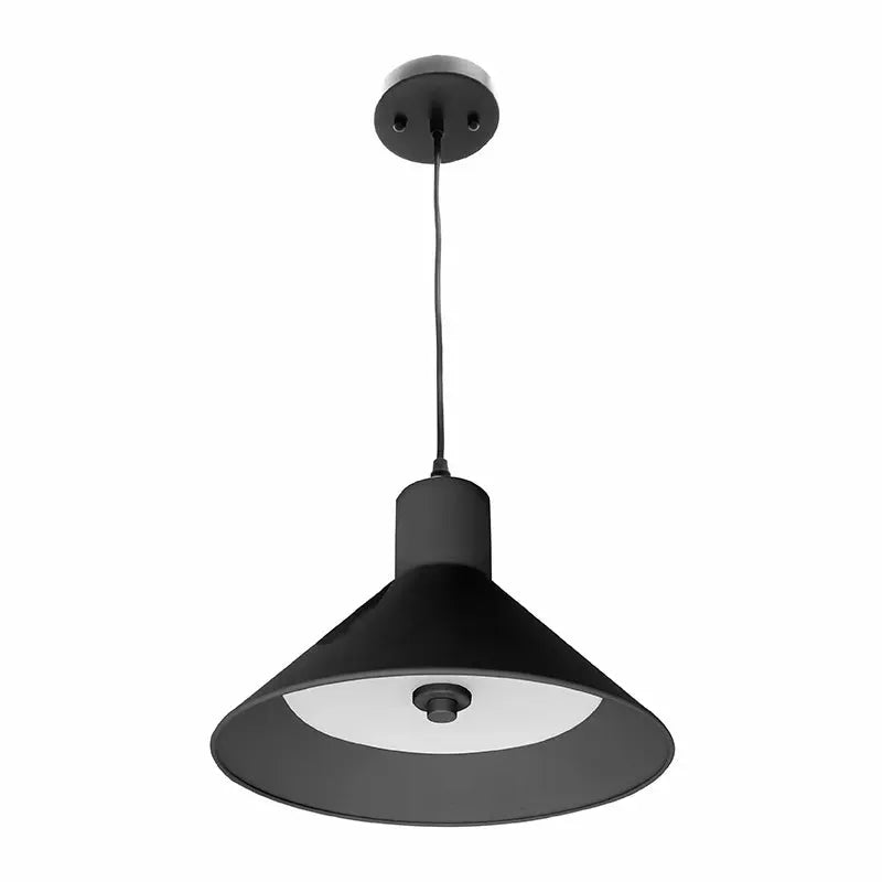 Black LED Multi-CCT Vintage Pendant Light by Westgate, 25W decorative lighting fixture with adjustable color temperature.