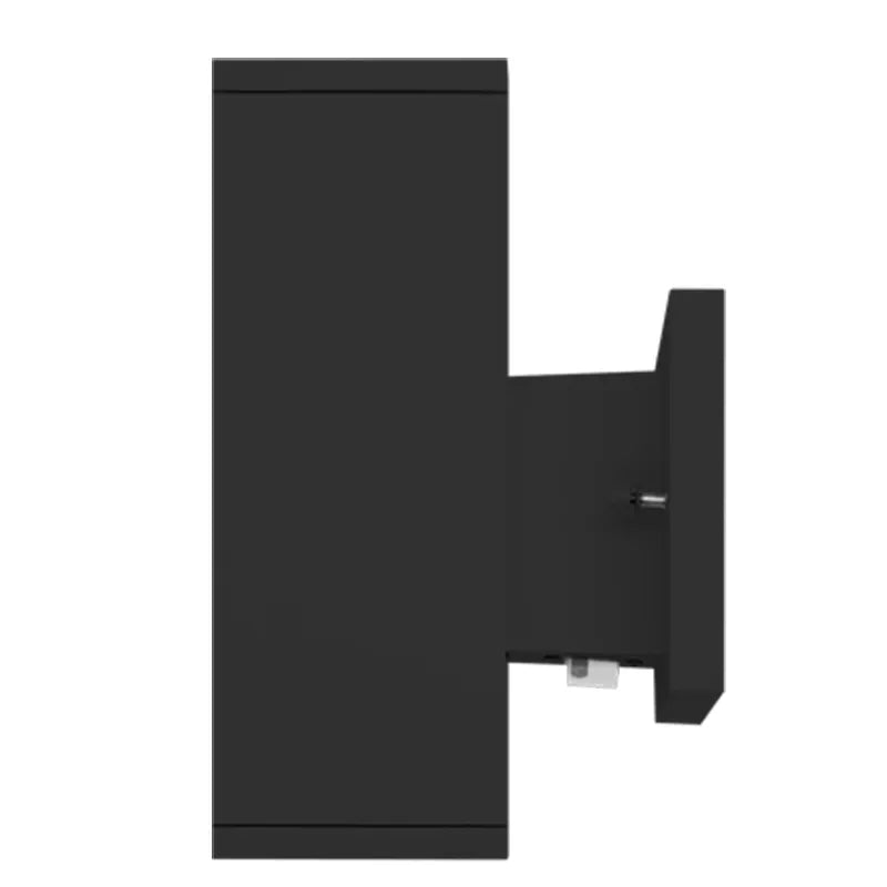 4" Square RGBW LED Outdoor Cylinder Up/Down Light in Black