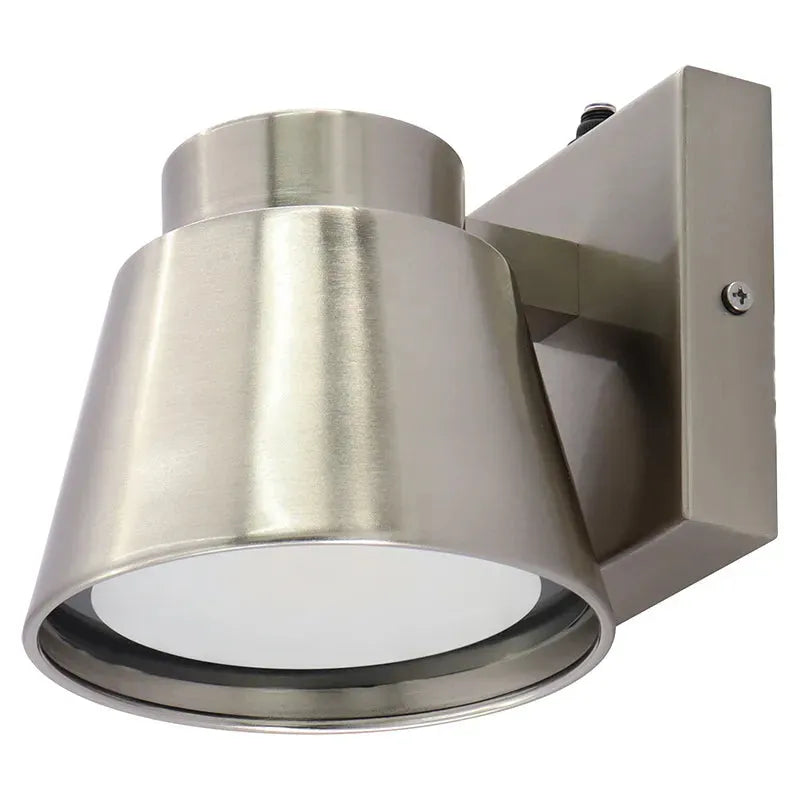 Brushed Nickel 5" Height Mini-Cone Outdoor Wall Sconce