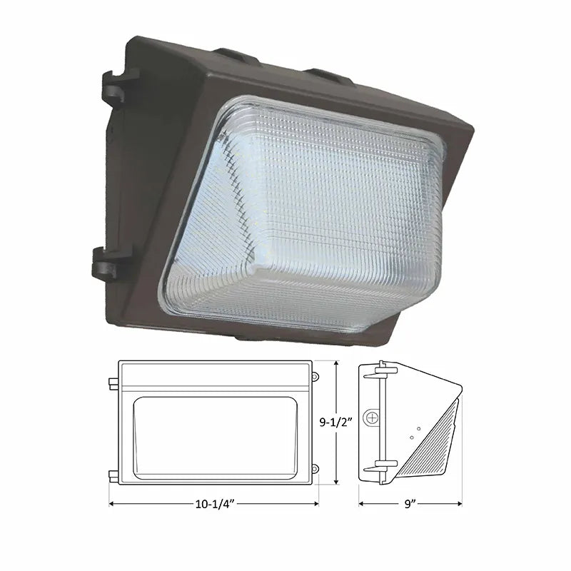 Westgate LED small bronze cube wallpack exterior lighting fixture with multi-power 15-30 watt CCT for outdoor illumination
