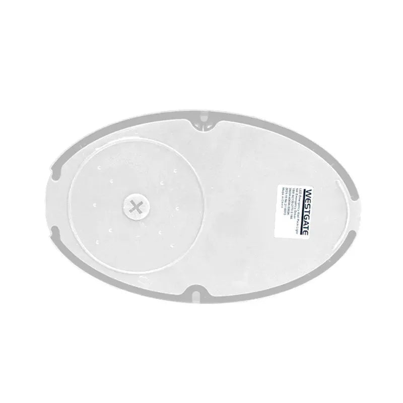 White Oval Wall Pack with Photocell, 15W, 3000K/4000K/5000K