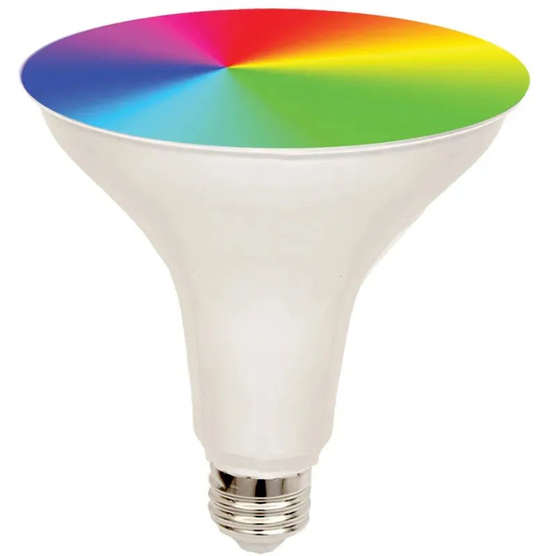Westgate RGB Par 38 Smart Lamp, 13 Watt, LED bulb with color-changing capabilities, suitable for smart lighting setups.