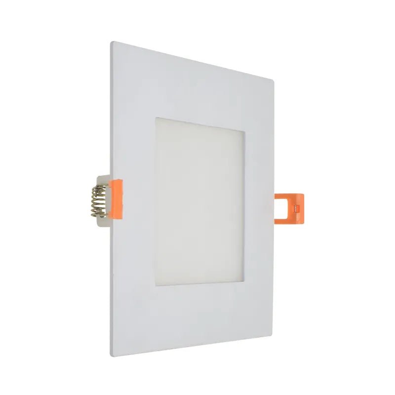 Westgate 6-inch LED 15W square ultra-slim canless recessed ceiling light with adjustable CCT for modern lighting.