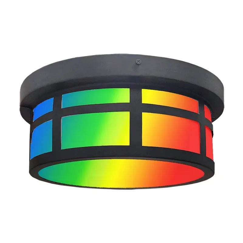 Westgate RGB 13-inch LED ceiling light for outdoor and indoor use, 25W, with colorful lighting options.