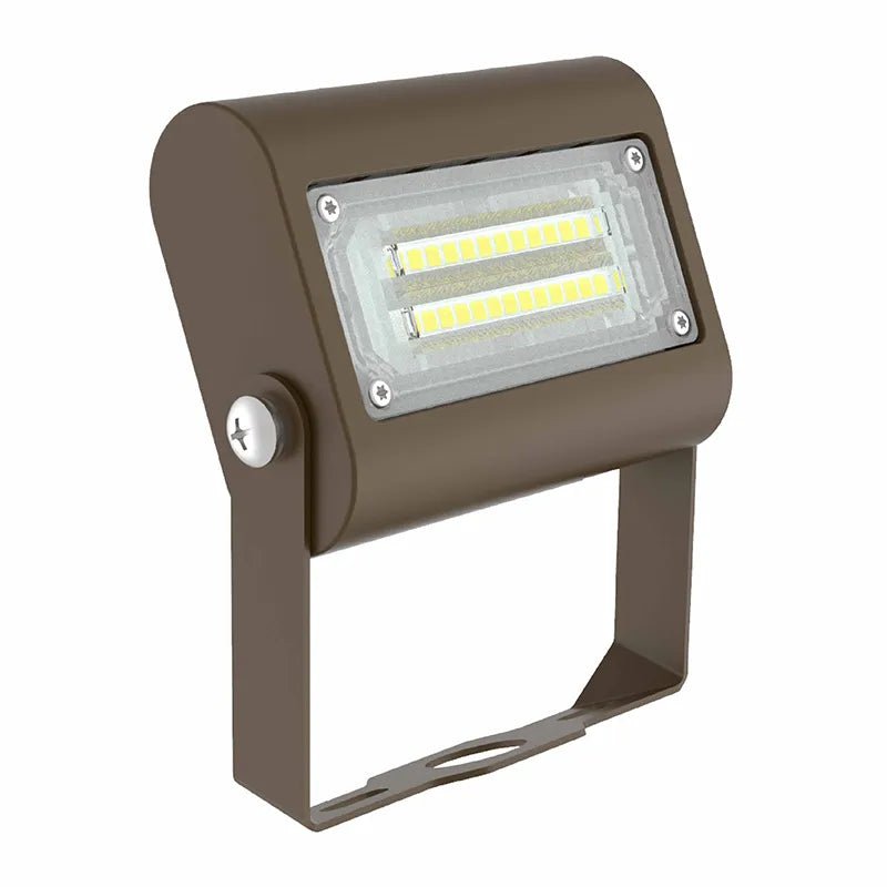 Westgate LED extra small flood light with U bracket, 15W, 5000K, outdoor lighting fixture with bright white LED illumination
