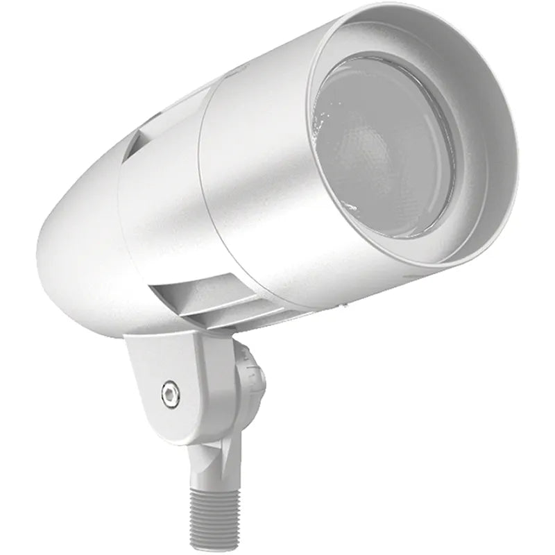Westgate LED white bullet flood light with integrated photocell, available in 10W, 20W, and 30W models with adjustable CCT.