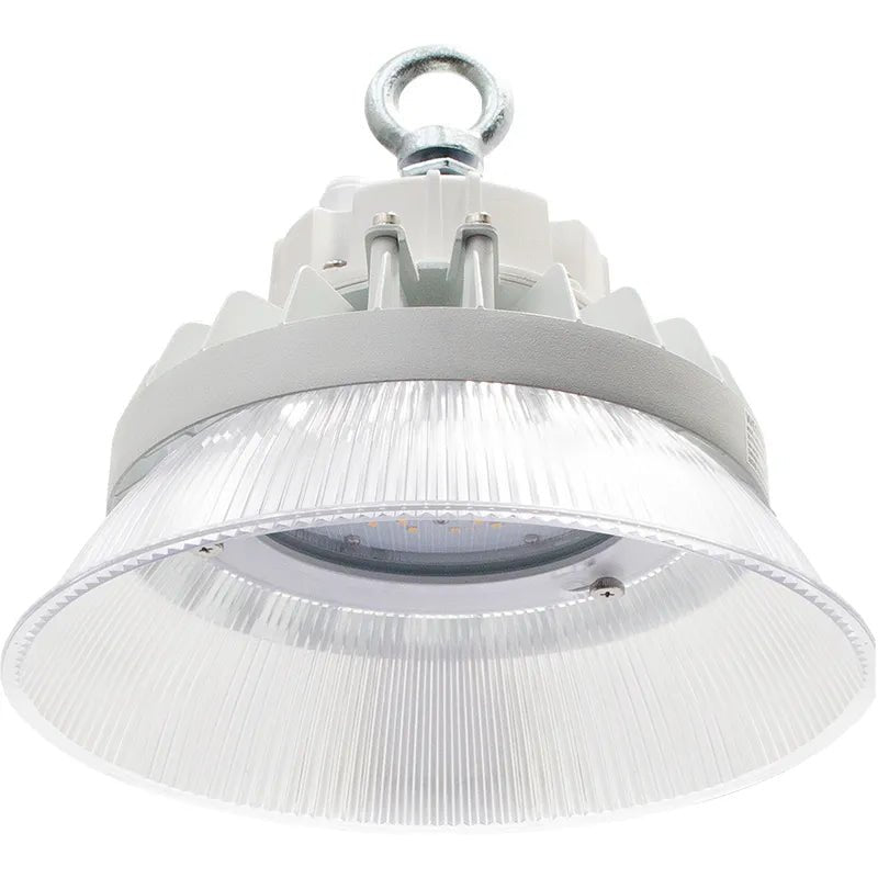 Westgate LED Wet Location Mini High Bay with prismatic reflector, 50W, 5000K, bright 6500 lumens for industrial lighting