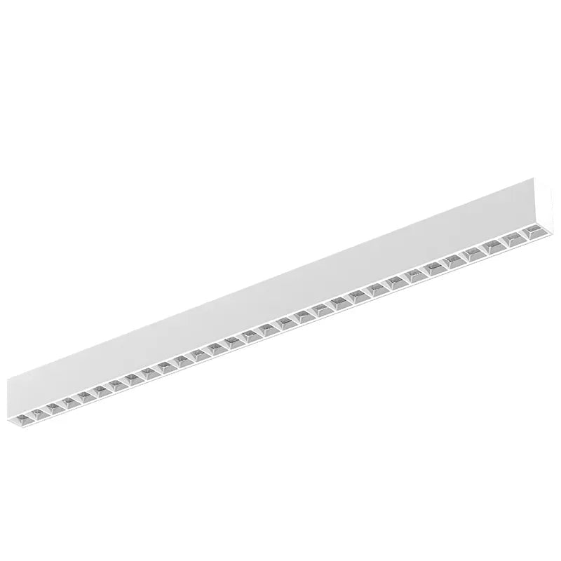 4ft. Architectural 2" White Linear Light with Louver Lens
