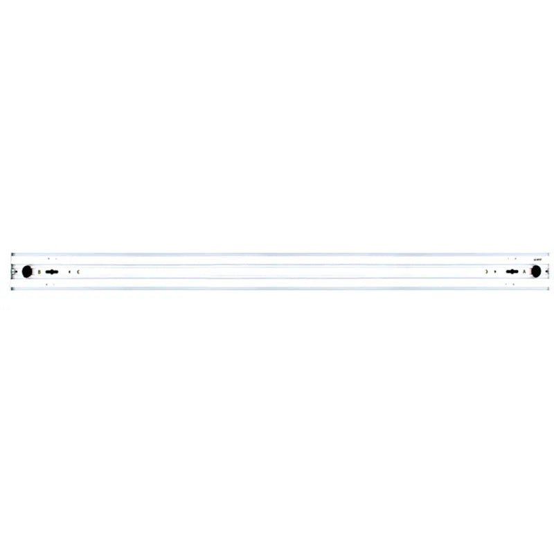 Westgate 4ft white LED architectural seamless linear light fixture with louver lens for modern interior lighting.