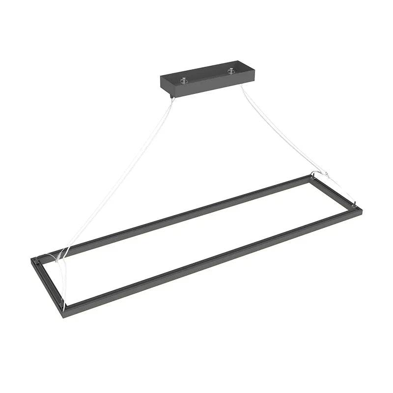 Black LED Suspended Frame Fixture, 40W/50W/60W, 3000K/3500K/4000K - Green Lighting Wholesale