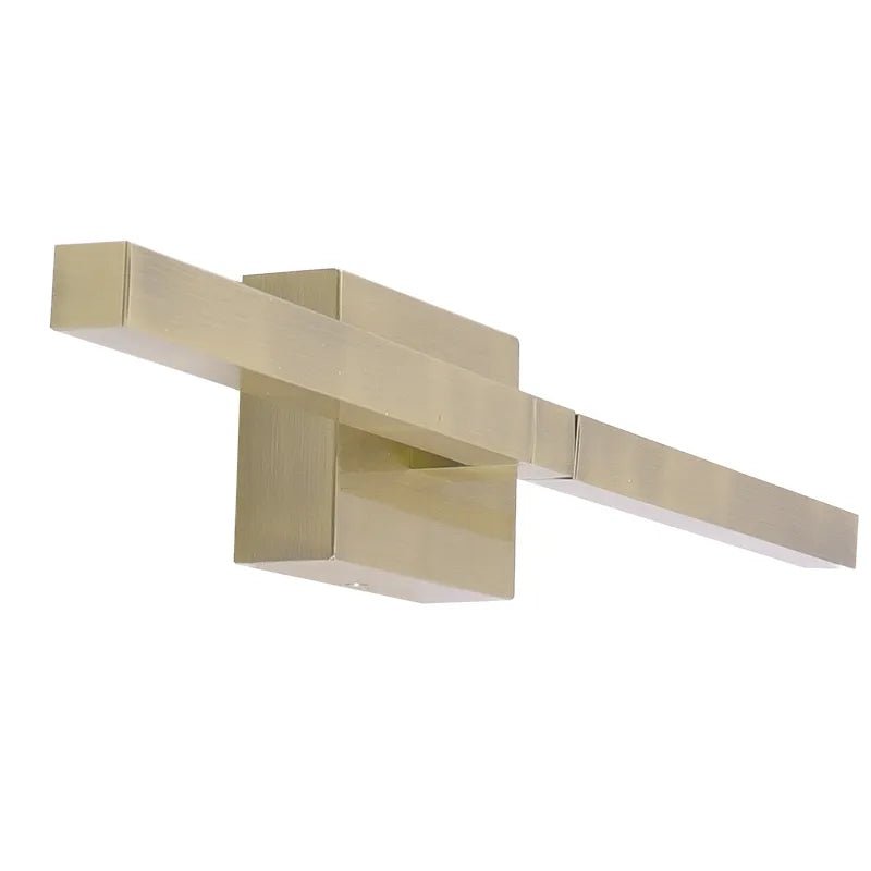 Brushed brass 24-inch slim rotatable LED sconce by Westgate with 20W and adjustable color temperature for modern lighting.