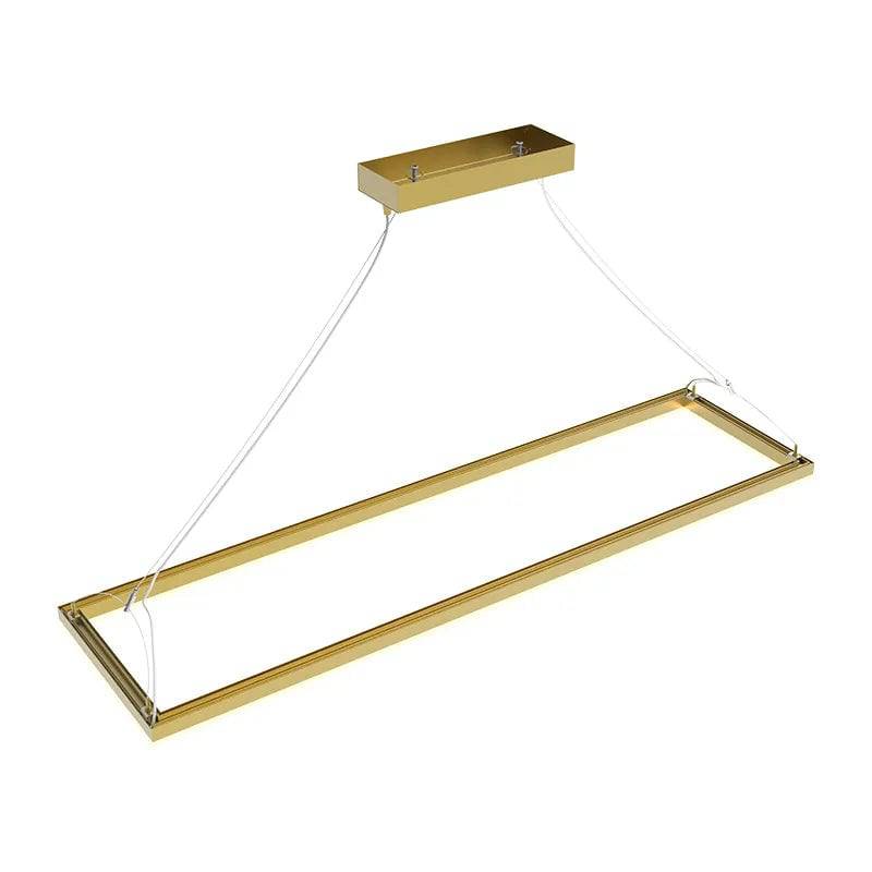 Gold LED Suspended Frame Fixture, 40W/50W/60W, 3000K/3500K/4000K - Green Lighting Wholesale