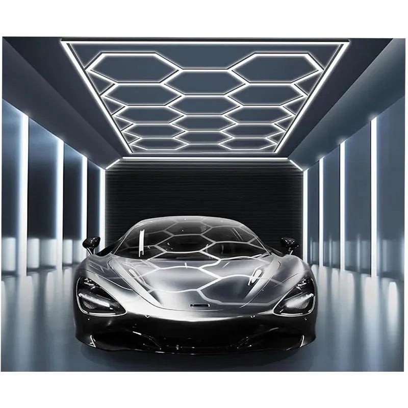 Hex Car Shop Decorative Light Kit with Frame, 46’’ 16W/PCS