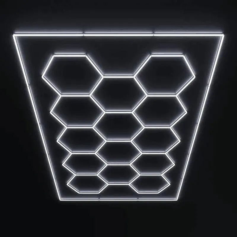 Hex Car Shop Decorative Light Kit with Frame, 46’’ 16W/PCS