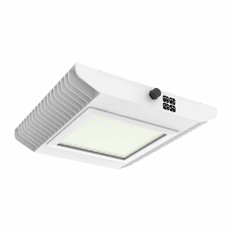 Westgate LED multi-power surface mount gas station canopy light, 5000K, with bright white illumination for outdoor commercial lighting.