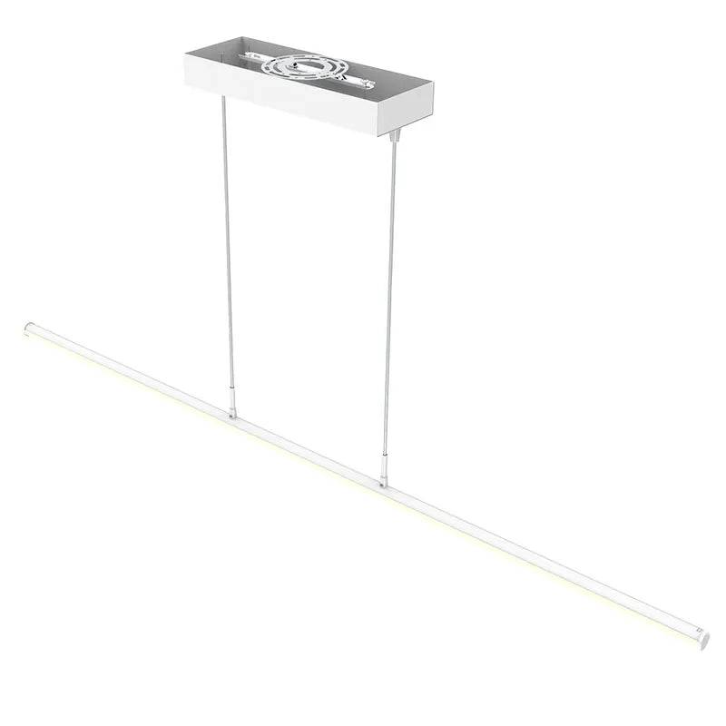 Power & CCT Adjustable White Linear Tube Decorative Suspension Light, 20W/25W/30W, 3000K/3500K/4000K - Green Lighting Wholesale