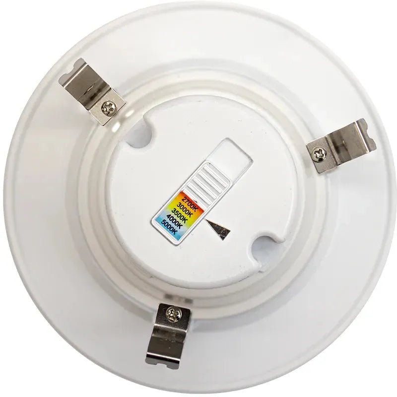 Westgate 4-inch smart RGB recessed trim LED retrofit kit with 10W RGBW light, designed for modern ceiling lighting.